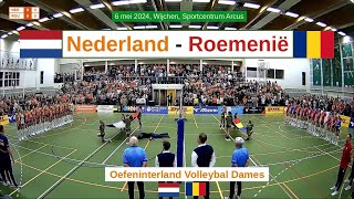 Nederland-Roemenië (6 mei 2024, Wijchen) Volleybal Dames. Samenvatting op de Big Points.