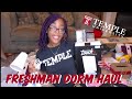 Temple U Freshman Dorm Haul!! (from trunk party and registry) || Coya Lynn