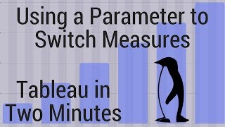 Tableau in Two Minutes - How to Use a Parameter and Dropdown to Switch Measures