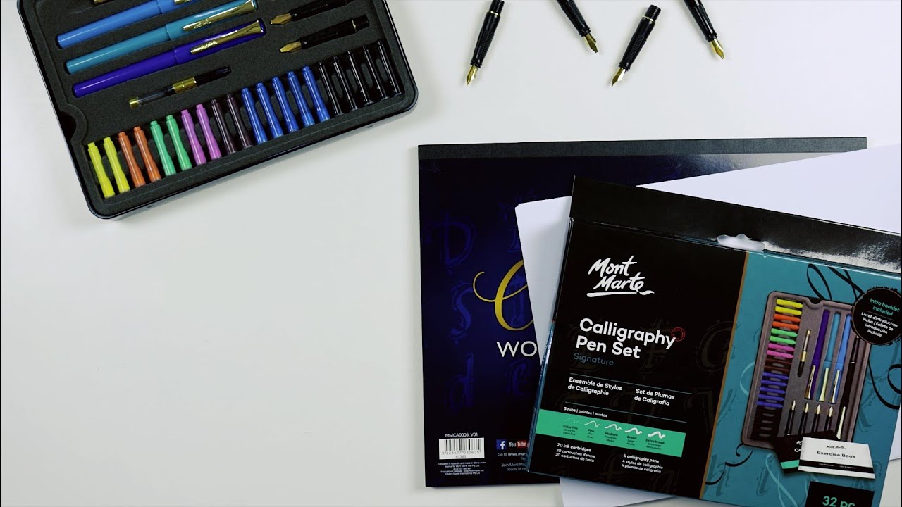 Artworx Calligraphy Pens Set - Introductory Caligraphy Writing & Hand  Lettering