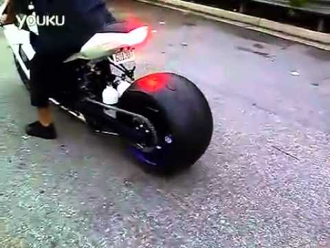 Motorcycle with wide rear tire for sale