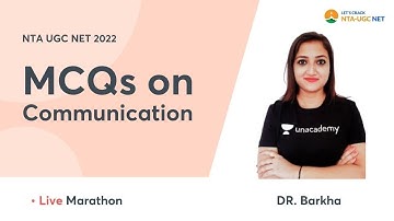NTA UGC NET | MCQs on Communication | Paper-1 Marathon Session by Dr. Barkha