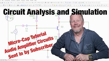 MicroCap Tutorial Class A Amplifier circuit sent in by subscriber #microcaptutorial #circuitanalysis