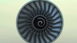 Roll Royce Trent 900 Jet Engine - 3ds max test render animation