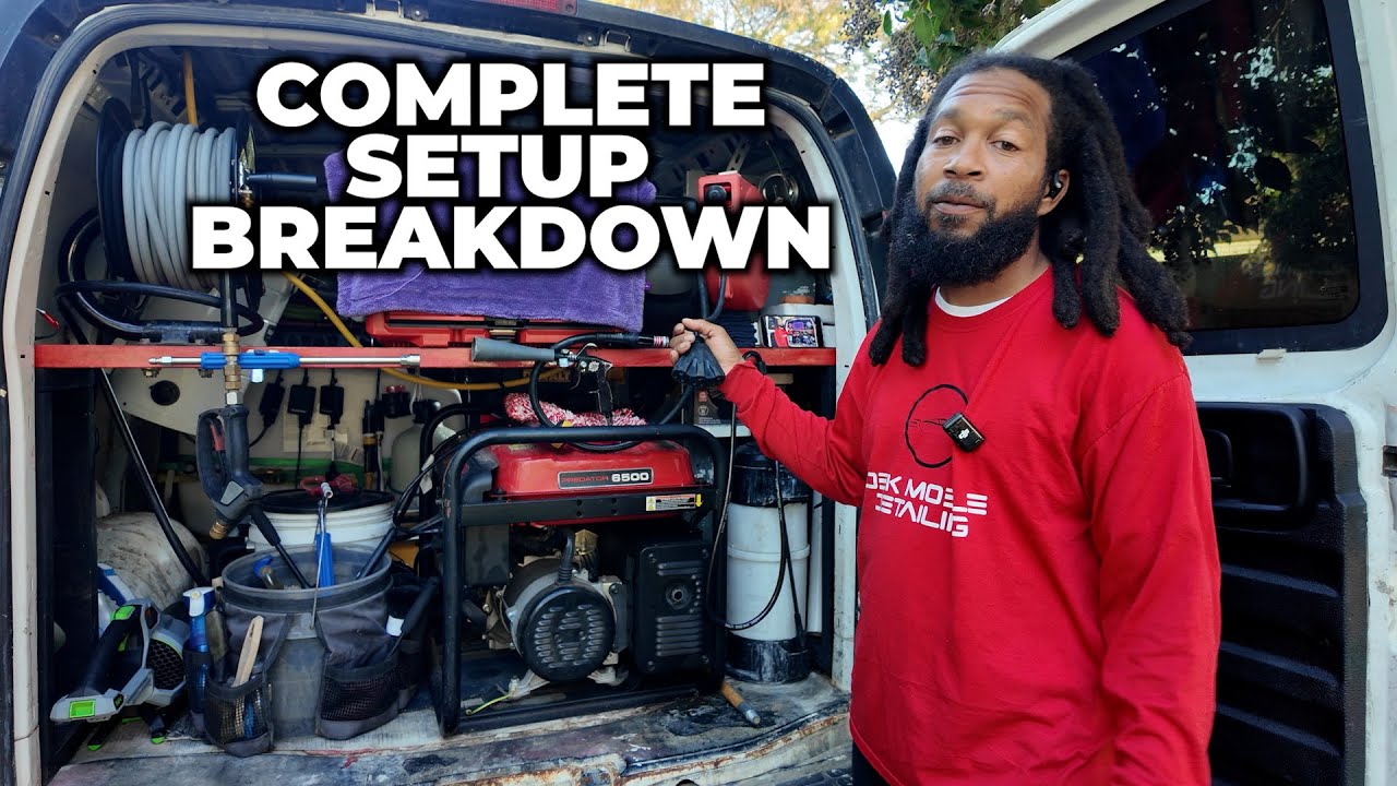 My Entire Detailing Setup Broken Down - D.B.K Mobile Detailing - YouTube