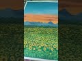 Acrylicpainting canvaspainting sunflowerfields bigcanvas