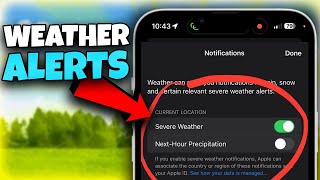 iOS मौसम अलर्ट ✅ iPhone पर मौसम अलर्ट कैसे चालू करें screenshot 5