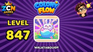 Colony Flow Level 847 Walkthrough | New Update | Full Solution