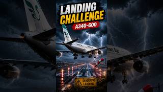 Landing Challenge the A 2...... 340-600 | You pick the airport I land | #shorts