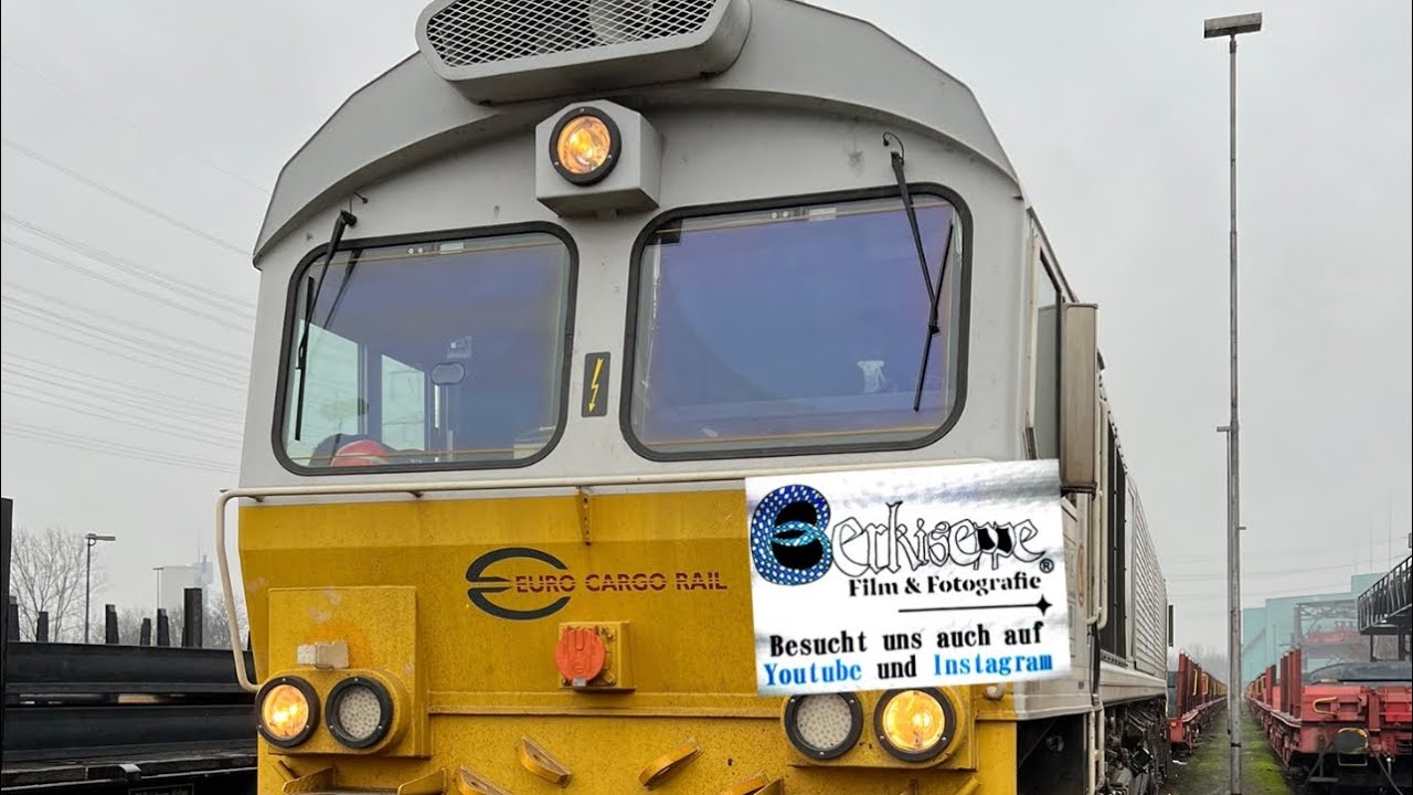 Führerstandsmitfahrt Streckenkunde von Duisburg  HKM auf Class 66 nach Herne Wanne Eickel