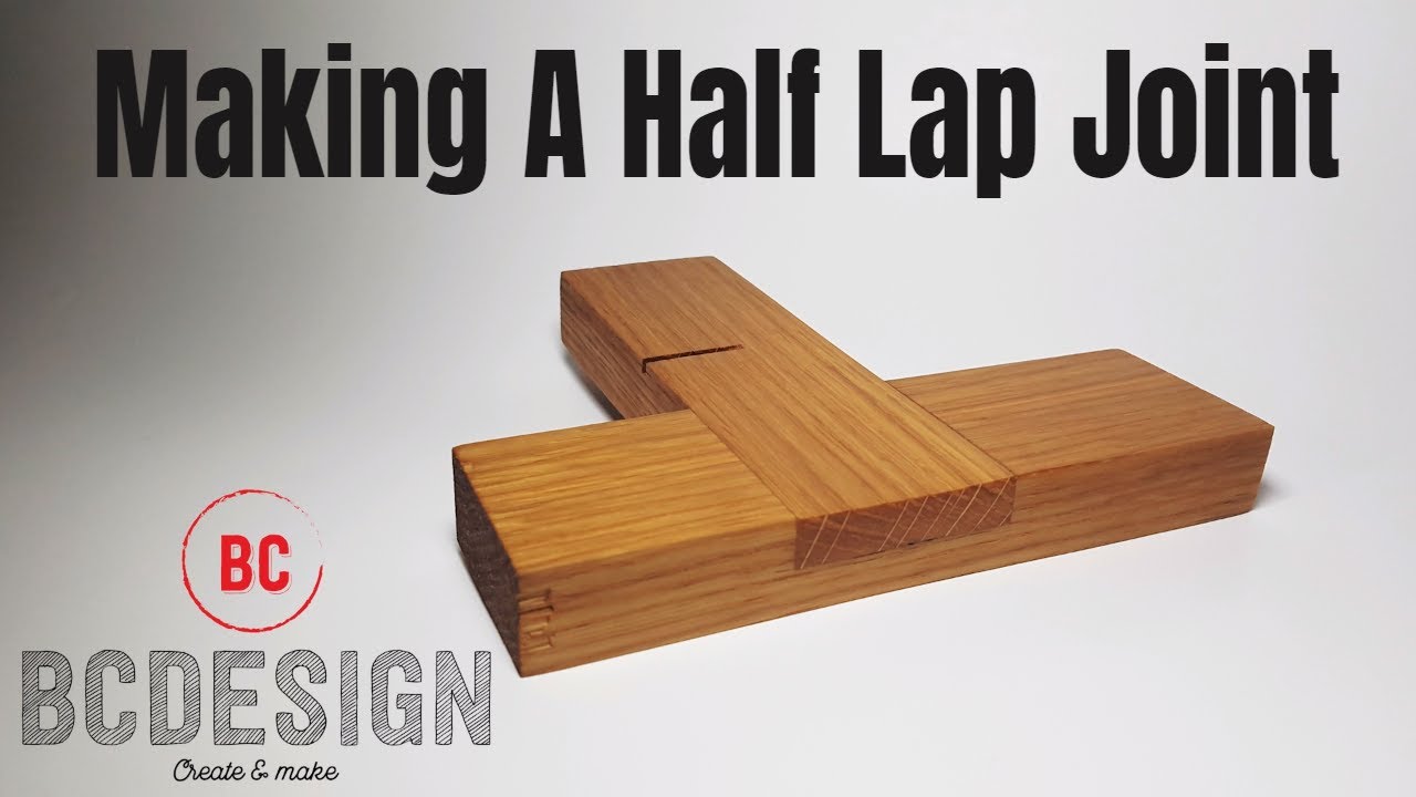 how to make a half lap joint with hand tools woodworking