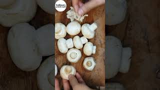The Fast and easy way to clean mushrooms before cooking #shorts #shortfeed