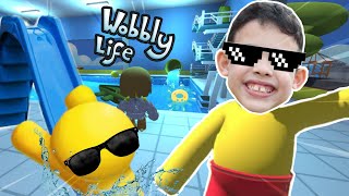 FOMOS NO PARQUE AQUATICO NO MUNDO WOBBLY LIFE