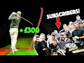 Win £1 for EVERY yard you hit golf ball (expensive!)