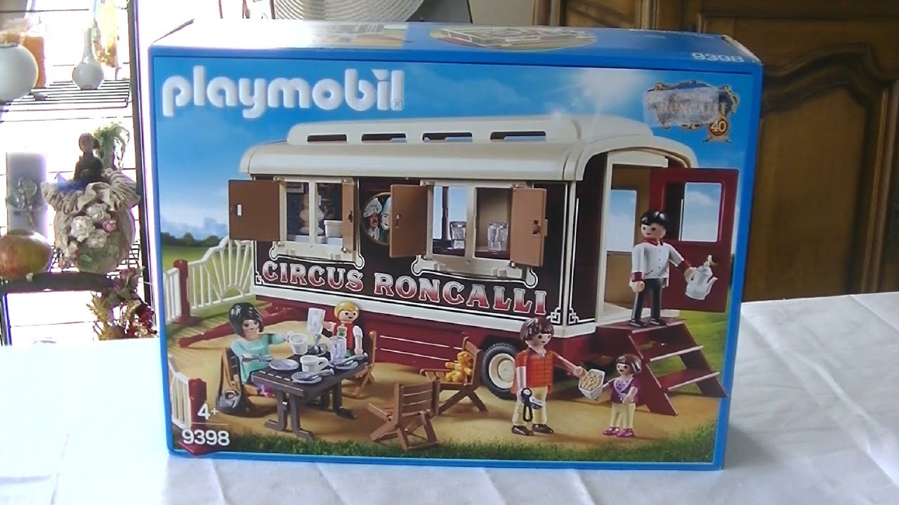 Unboxing Playmobil : Le café du cirque Roncalli (2017) - 9398