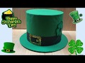 DIY: How to make a St Patrick's Day hat / leprechaun's  Hat.  Sombrero del dia de San Patricio