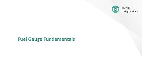 Fundamentals of Battery Fuel Gauges