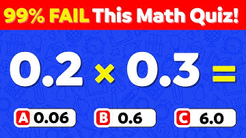 99% FAIL This Math Quiz! Can You Beat It! - 50 Math Riddles From Easy to Genius Level! #quizifiedpro