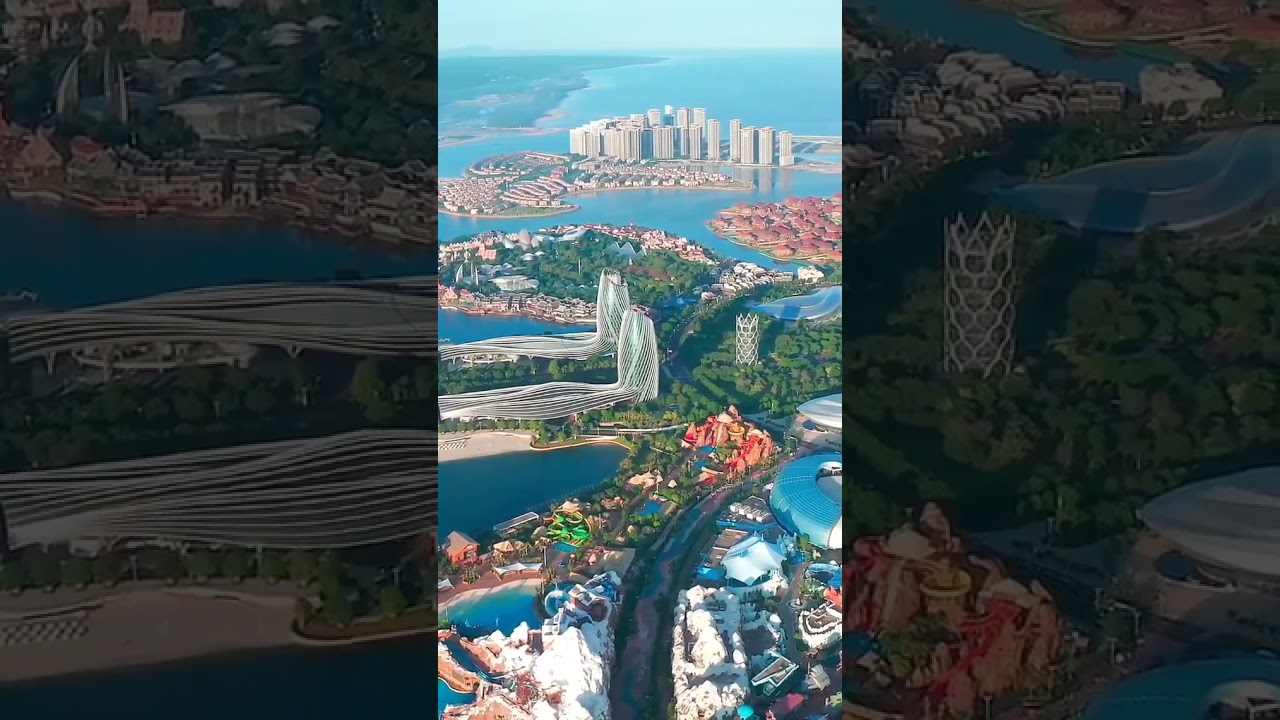 Architecture of Hainan Island.  This huge tropical island is the southernmost province of China.