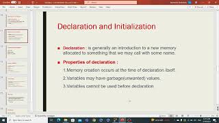 الفرق بين Declaration , Definition and Initialization of a variable