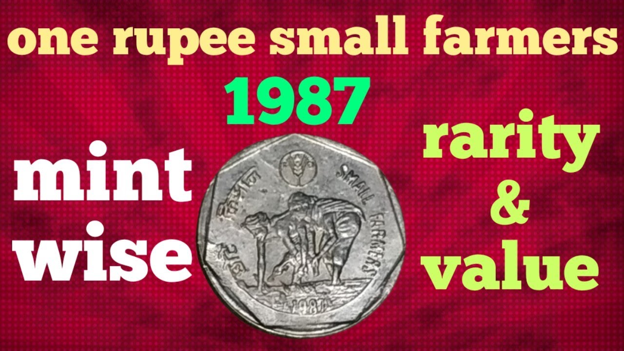 Dadaji9 one Rupee Small Farmers 1987 rarity Value Mint Wise YouTube Dadaji9 one Rupee Small Farmers 1987 rarity Value Mint Wise YouTube