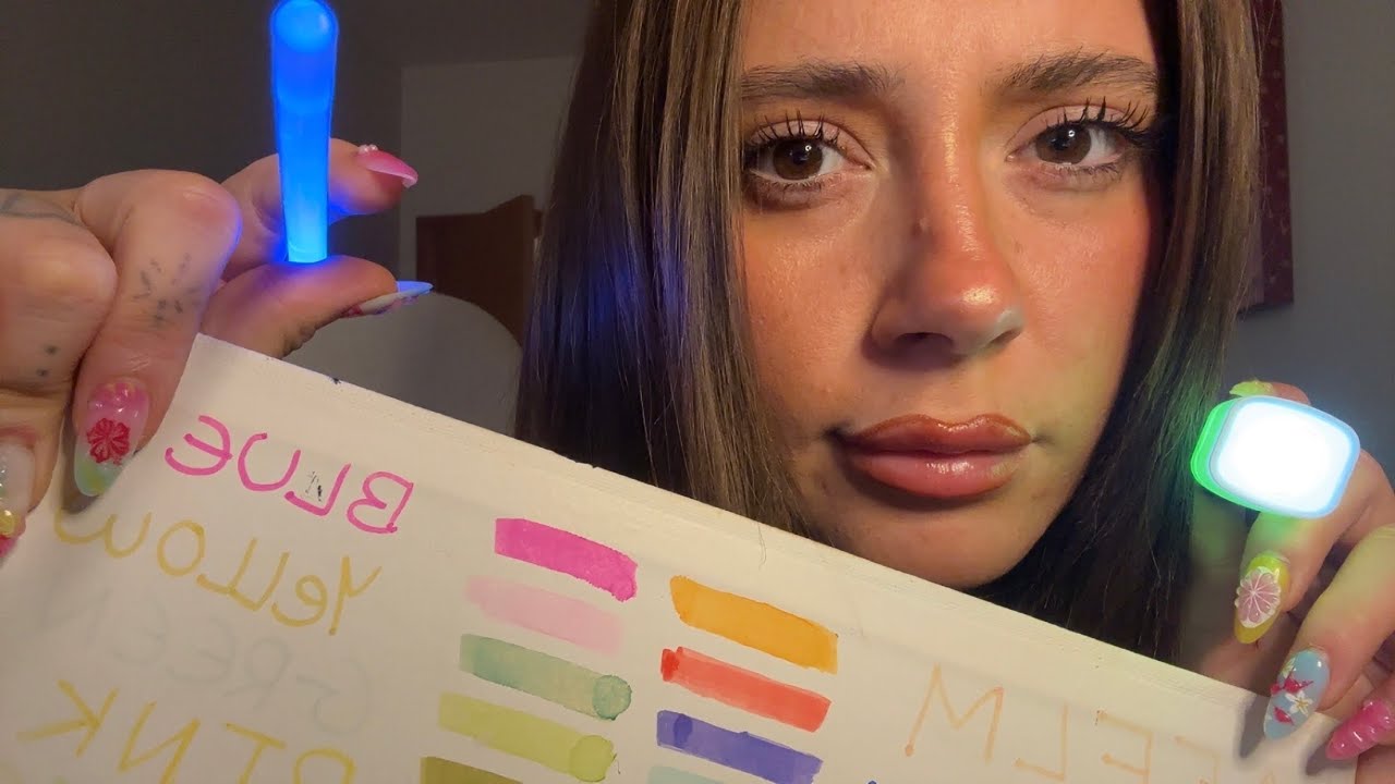 ASMR Eye Exam Before Bed 👁️💤 ( colour charts)