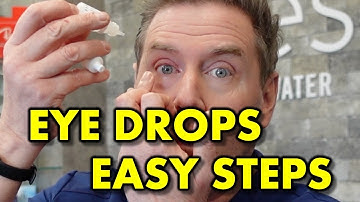 How to insert eye drops EASILY