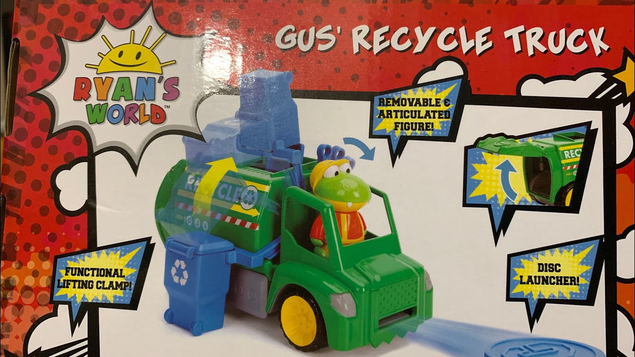 ryan's world gus recycle truck