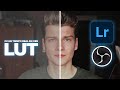 Crear LUT en Lightroom para OBS