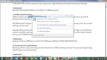 Telugu: Class 60 How to Take Differential Backups