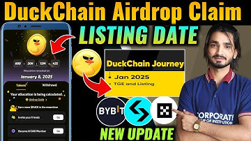DuckChain Airdrop Listing Date | DuckChain Airdrop New Update | DuckChain Airdrop Claim Process