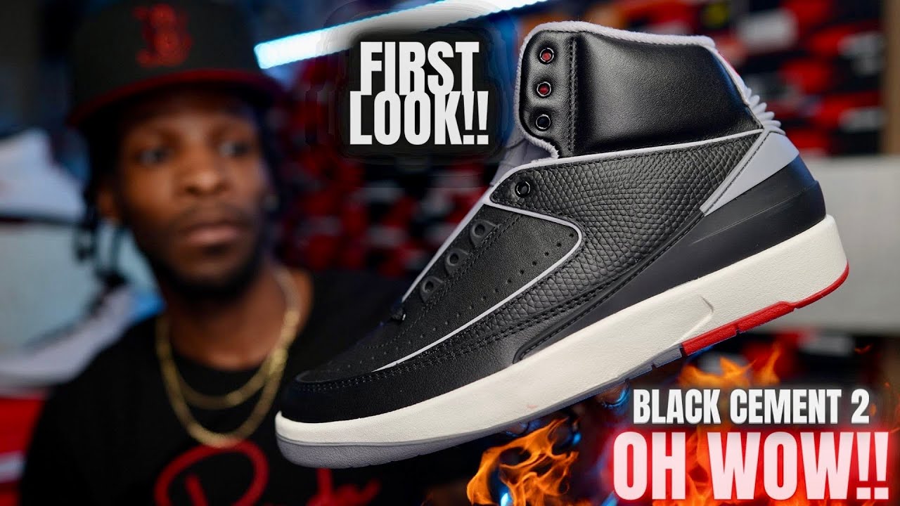 THIS MIGHT BE THE JORDAN 2 OF THE YEAR!! FIRST LOOK JORDAN 2 BLACK CEMENT  FIRST THOUGHTS & OVERVIEW!