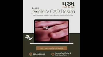 Learn Jewellery CAD in Rhino #ring #jewellery #earrings #rajkot #jewelry #silver #gift #diamond