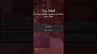 1ST DEATH : DECKED OUT #minecraft #hermitcraft #stressmonster101