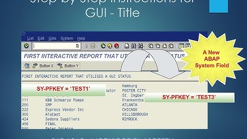 Uncover the secret of SAP ABAP Module Pool Programming - GUI