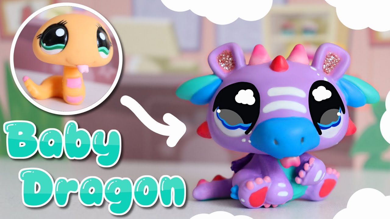 Создание маленького дракона LPS из обрезков Littlest Pet Shop