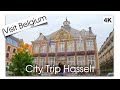 Hasselt city tour limburg belgium   virtual walk 4k