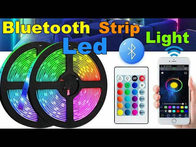 KINSI Bluetooth 30M Lichtleiste,Bareboard RGB, LED-Licht, APP Steuerung,  Mit Fernsteuerung LED RGB Leuchtstreifen