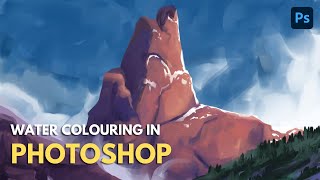 How I use Wet Media Brushes in Photoshop (Photoshop quick digital painting)