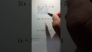 How to Solve Equations with Brackets on Both Sides | Step-by-Step Math #maths #mathstricks #mathas 