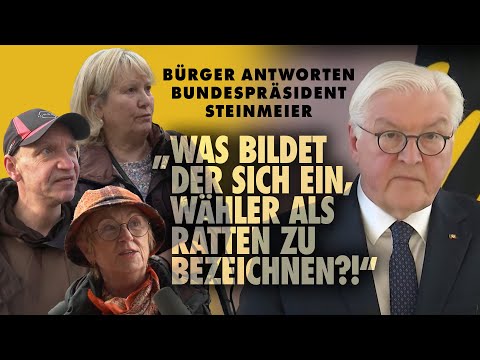 Darf ein Bundespräsident Millionen Bürger als „Ratten“ bezeichnen? | Bürger antworten Steinmeier