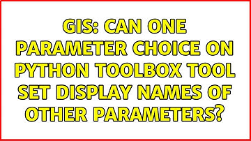 GIS: Can one parameter choice on Python toolbox tool set Display Names of other parameters?