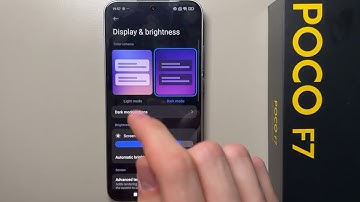 POCO F7: How to Activate Dark Mode