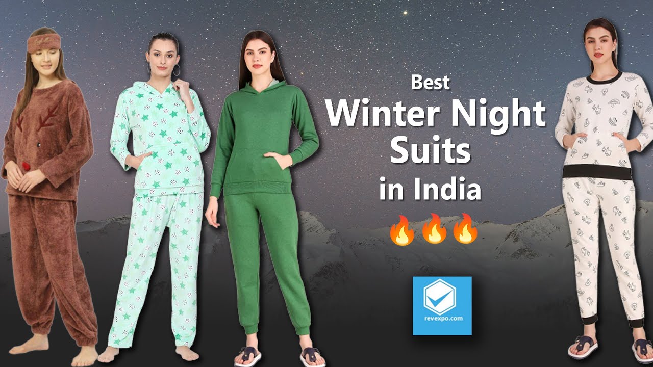 Evolove Women Pyjamas Top Pants Set for Daily Use Winter Night Wear wi –  Evolove India