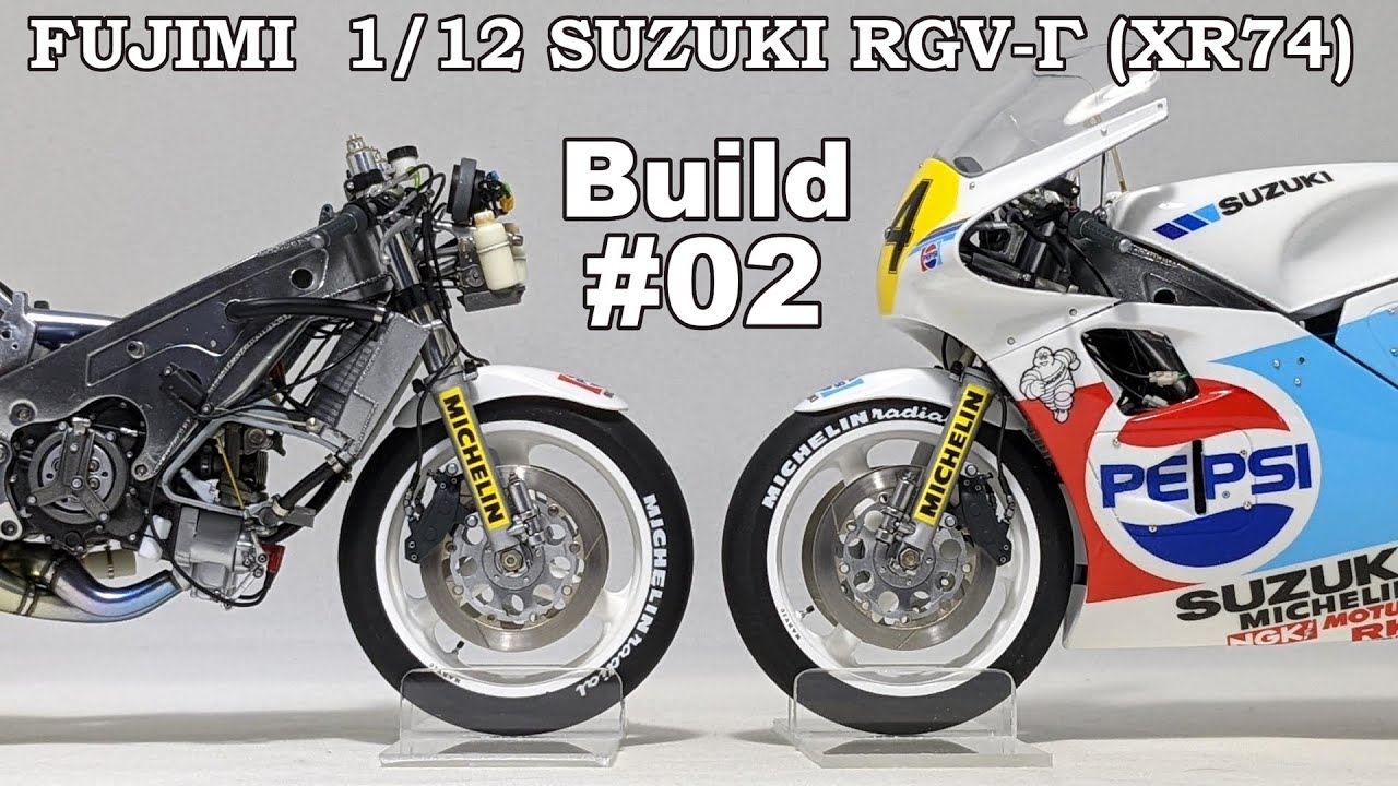 未開封!スズキ Rスズキ RGV-Γ500 チームペプシ プラモデル 未組立 01 Building 1/12 SUZUKI RGV-Γ (XR74) Kevin Schwantz - YouTube