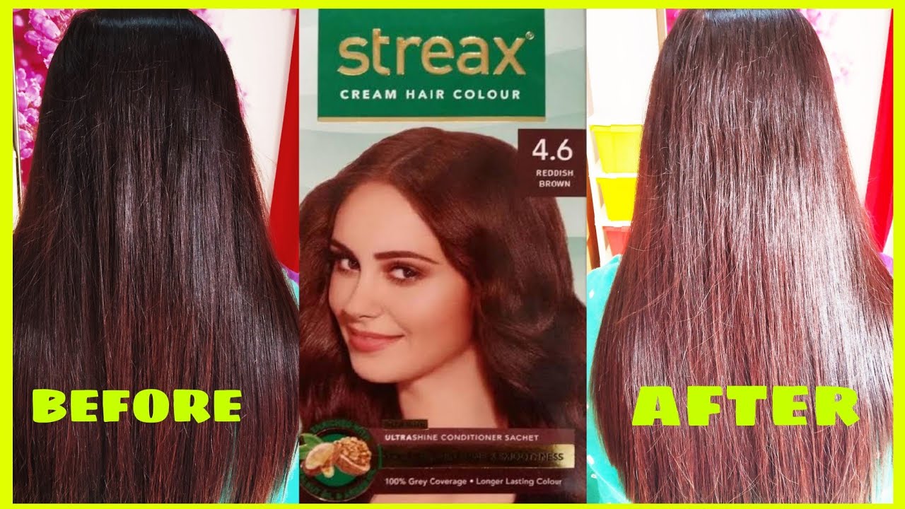 STREAX Reddish Brown  Hair Color ll 100% Grey Coverage at Home ll Full  Demo ll SHOTS BY SNIGDHA - YouTube