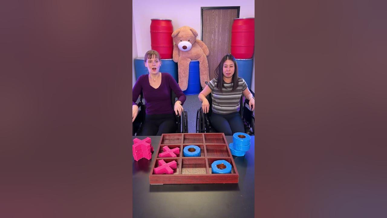 Another amazing way to play tiktaktoe using wheelchairs! shorts YouTube