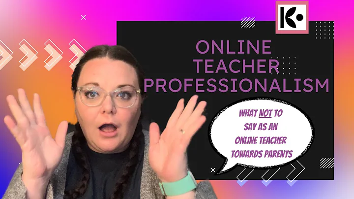 Online Teacher Professionalism -- Do NOT Respond to Parents Like This...#onlinete...