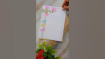 6 beautiful borderdesigns for project #shortsfeed #projectdesigns #frontpage