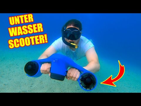 UNTERWASSER TAUCHSCOOTER verfängt sich beim TEST in meiner HOSE!  (Bluemarina Tauchscooter Orca) 